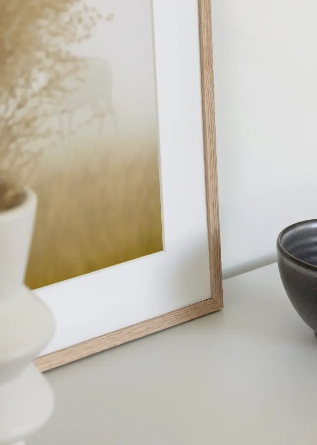 Okvir ozek hrast akrilno steklo 50x70 cm