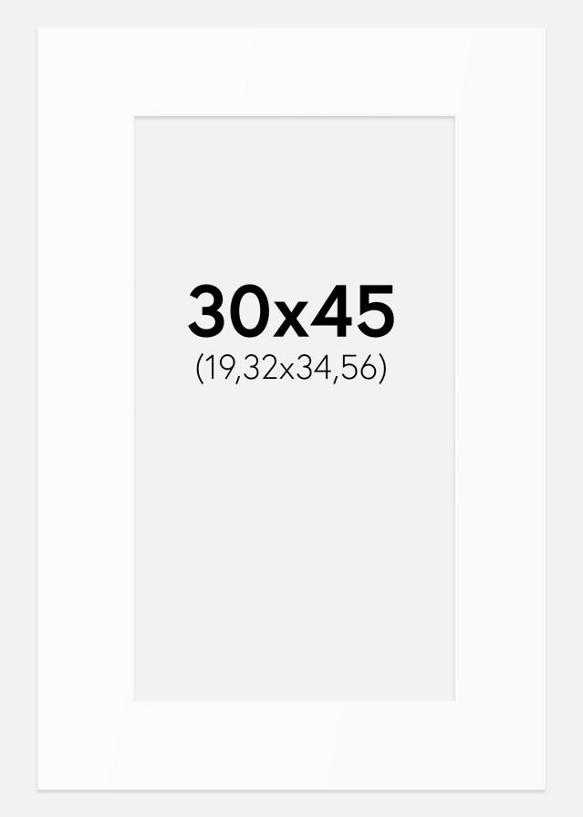 Paspartȗ Beli Standard (Belo Jedro) 30x45 cm (19,32x34,56)