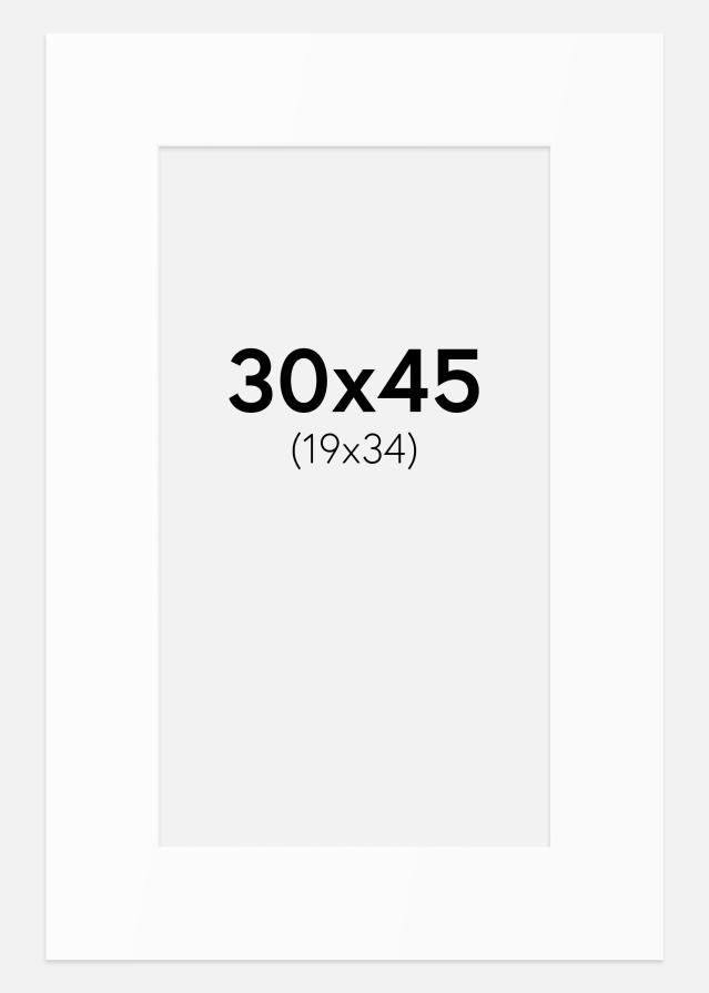 Paspartȗ Beli Standard (Belo Jedro) 30x45 cm (19x34)