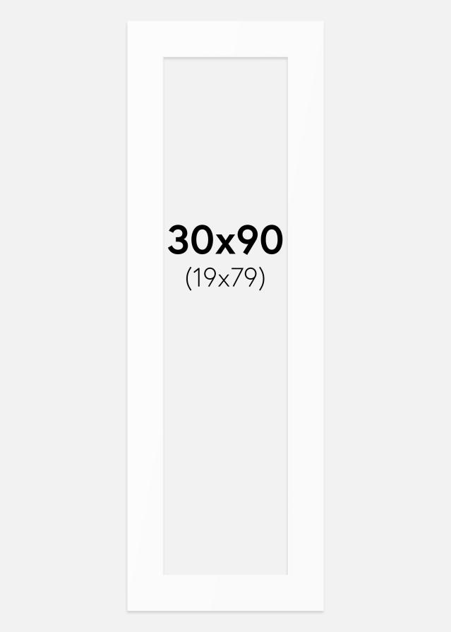 Paspartȗ Beli Standard (Belo Jedro) 30x90 cm (19x79)