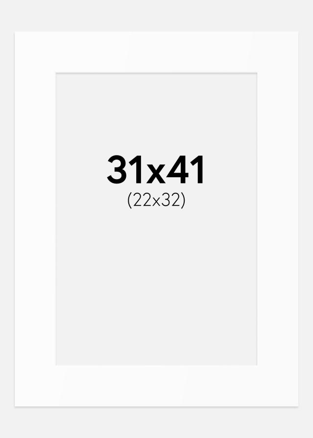 Paspartȗ Beli Standard (Belo Jedro) 31x41 cm (22x32)