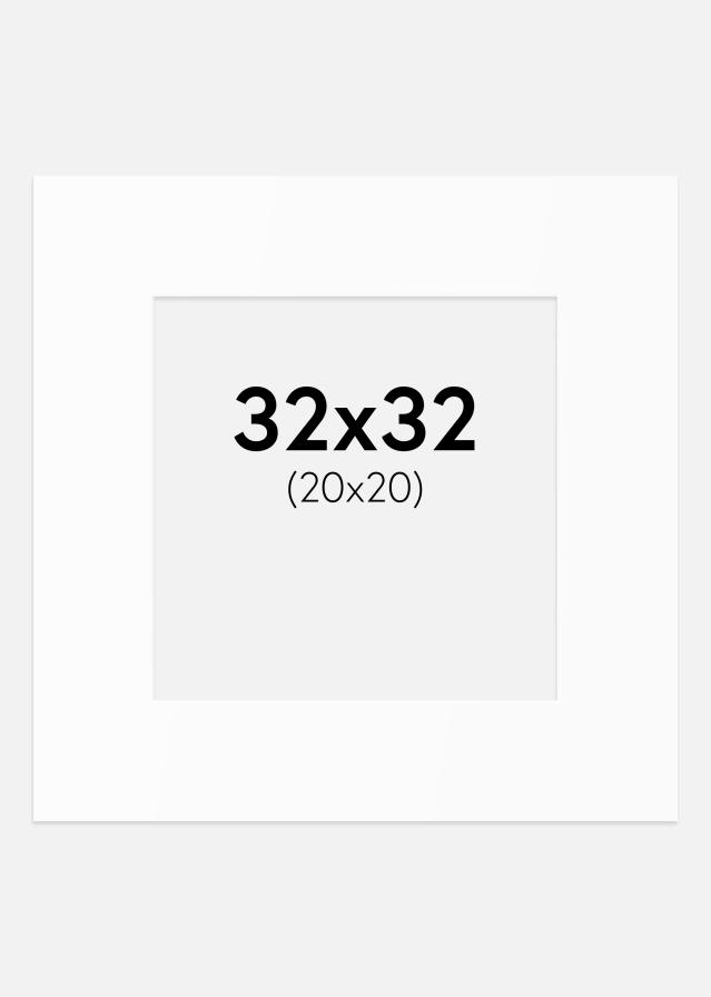 Paspartȗ Beli Standard (Belo Jedro) 32x32 cm (20x20)