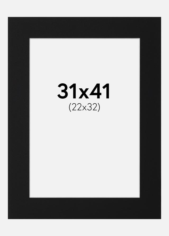 Paspartŭ Črni Standard (Belo Jedro) 31x41 cm (22x32)