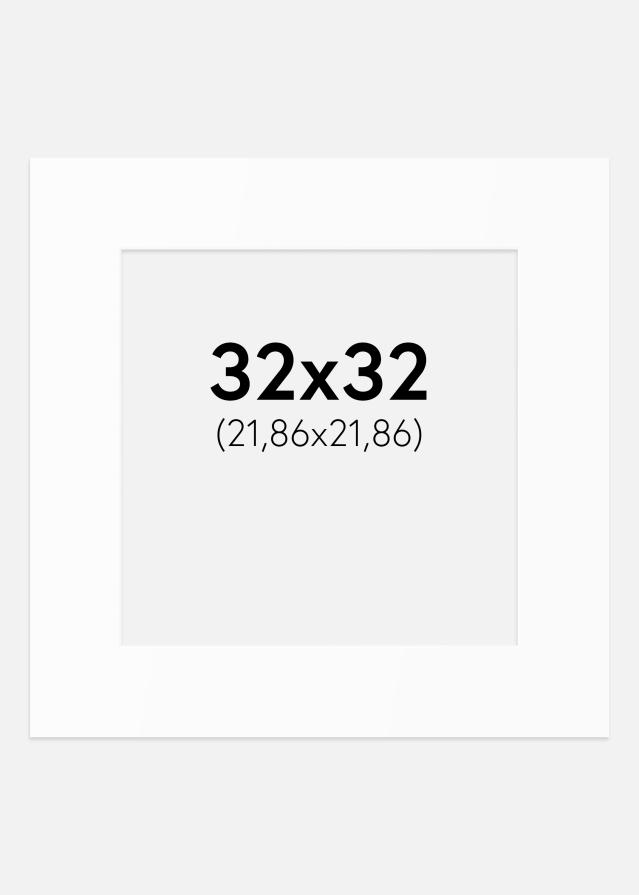 Paspartȗ Beli Standard (Belo Jedro) 32x32 cm (21,86x21,86)