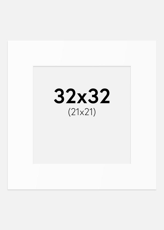 Paspartȗ Beli Standard (Belo Jedro) 32x32 cm (21x21)