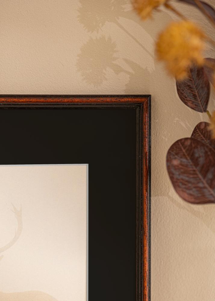 Okvir Horndal Oreh 24x30 cm - Paspartŭ Črna 18x24 cm