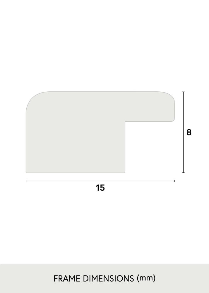 Okvir Liv Akrilno steklo Bela 30x40 cm