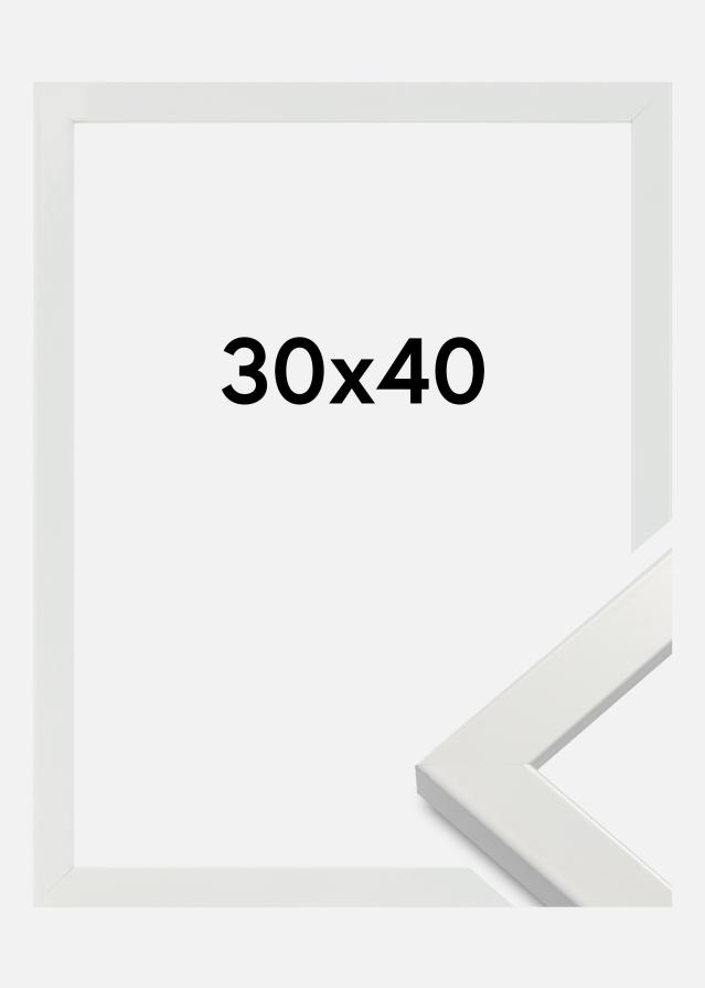 Okvir White Wood Glossy Akrilno steklo 30x40 cm
