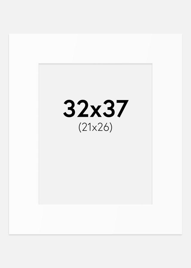 Paspartȗ Beli Standard (Belo Jedro) 32x37 cm (21x26)