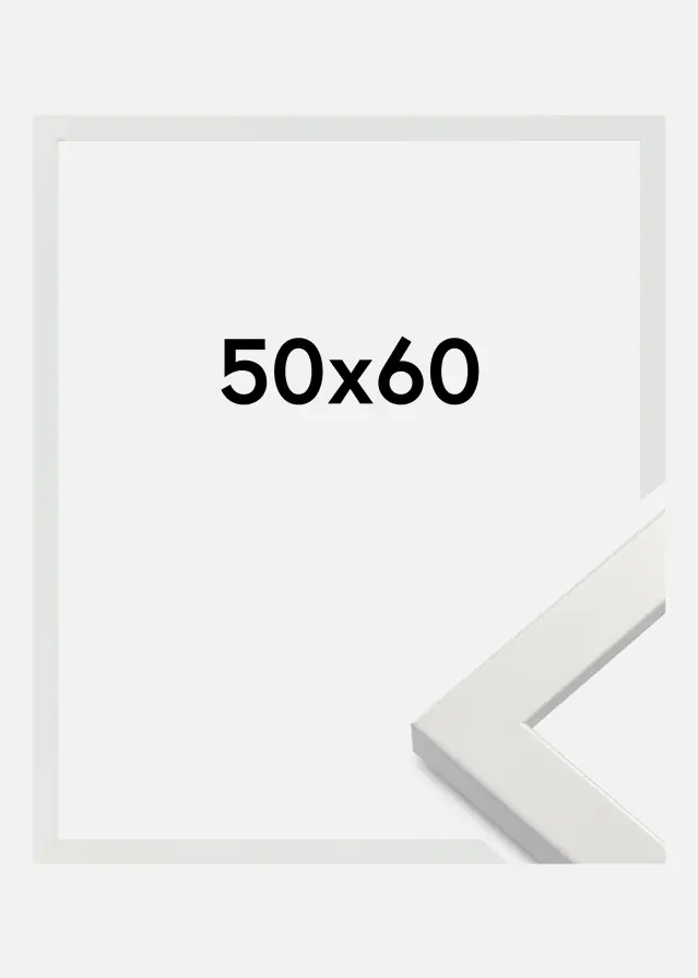 Okvir White Wood Glossy Akrilno steklo 50x60 cm