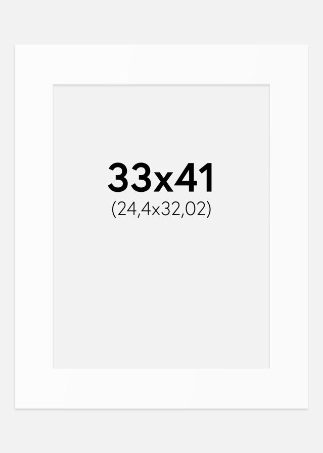 Paspartȗ Beli Standard (Belo Jedro) 33x41 cm (24,4x32,02)