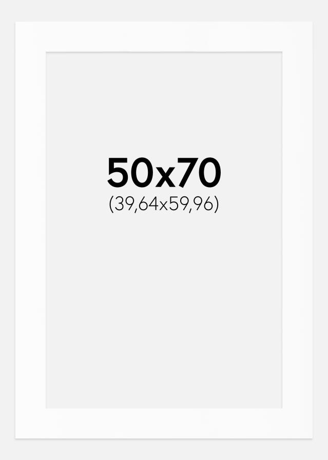 Paspartŭ Bela Standarden Bel notranji rob 50x70 cm (39,64x59,96)