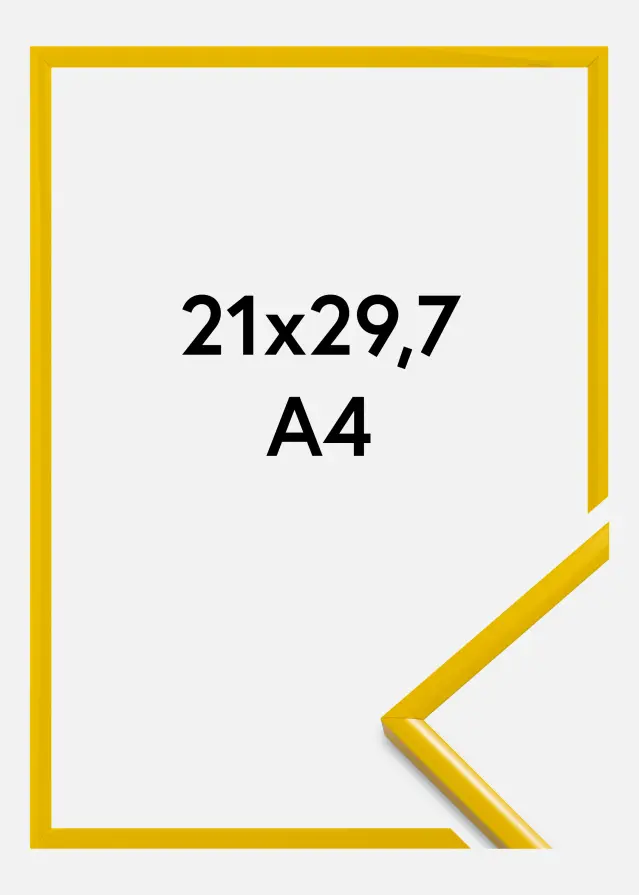 Okvir New Lifestyle Akrilno steklo Rumena 21x29,7 cm (A4)