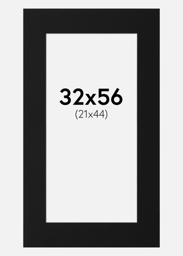 Paspartŭ Črni Standard (Belo Jedro) 32x56 cm (21x44)