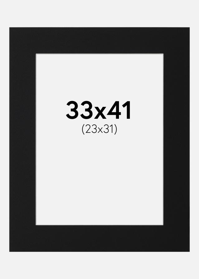 Paspartŭ Črni Standard (Belo Jedro) 33x41 cm (23x31)