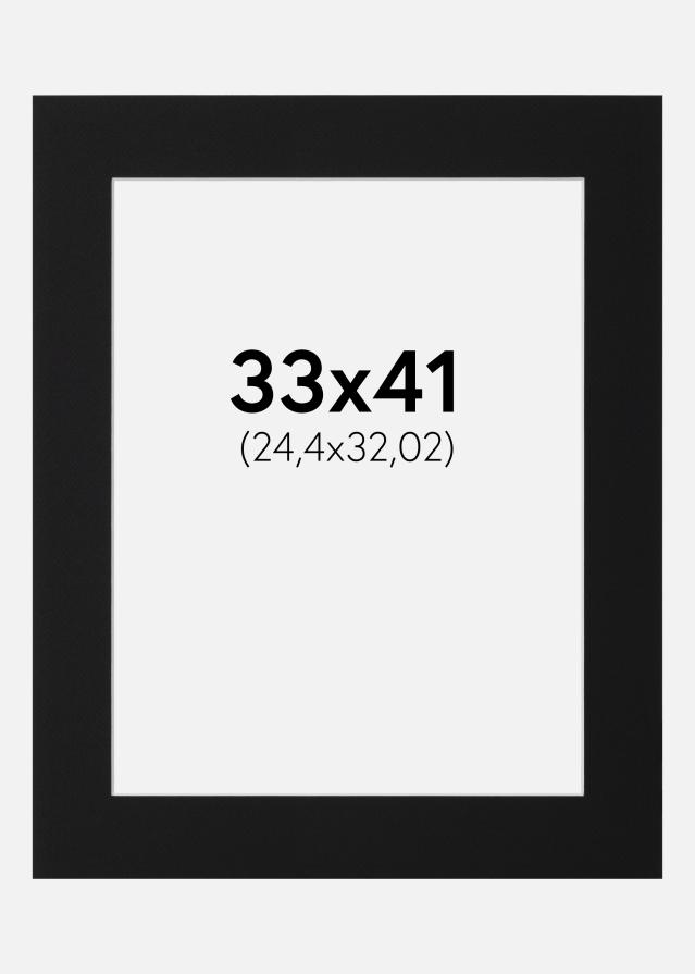 Paspartŭ Črni Standard (Belo Jedro) 33x41 cm (24,4x32,02)