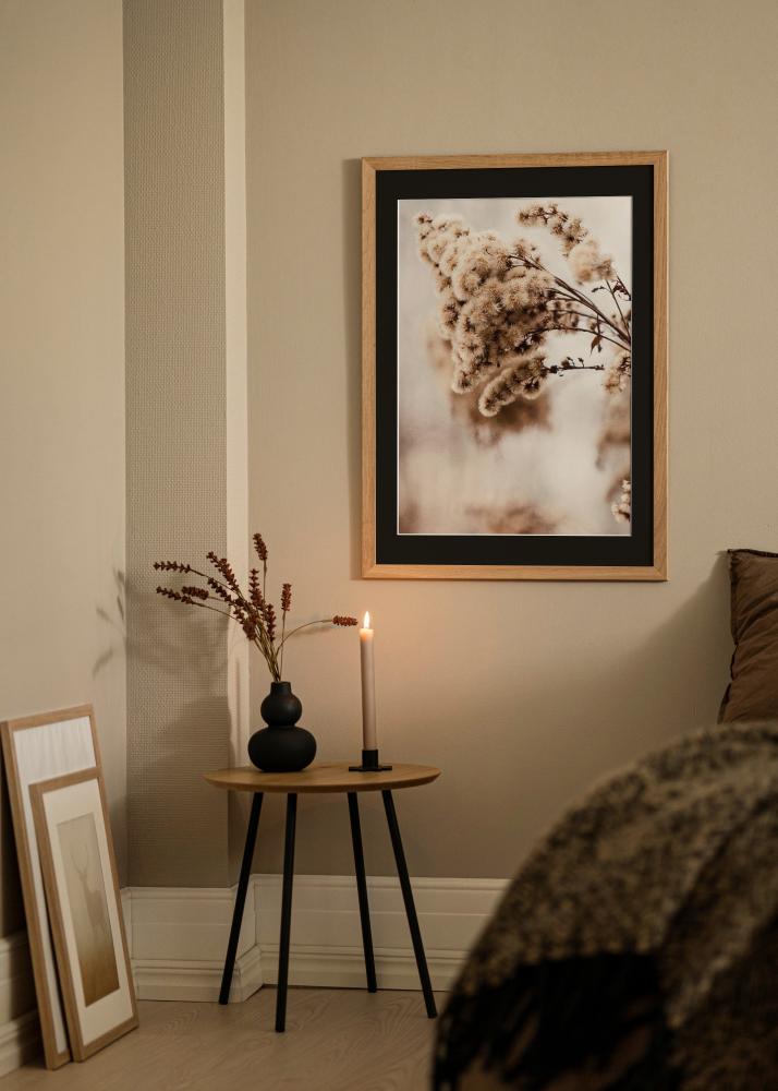 Okvir Trendline Hrast 40x50 cm - Paspartŭ Črna 29,7x42 cm (A3)