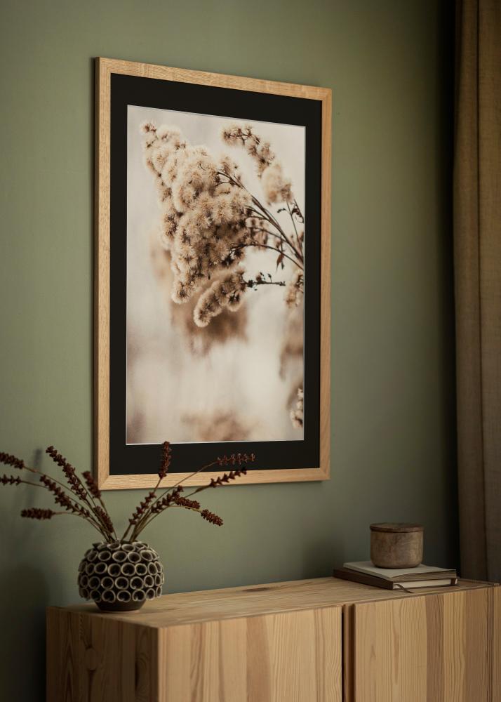 Okvir Trendline Hrast 40x50 cm - Paspartŭ Črna 29,7x42 cm (A3)