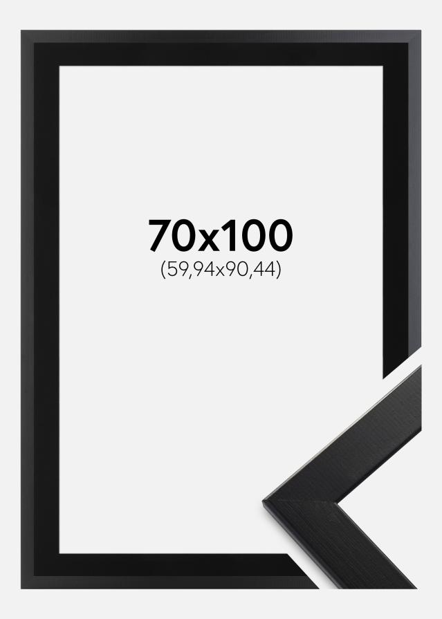 Okvir Trendline Črna 70x100 cm - Paspartŭ Črna 24x36 inches