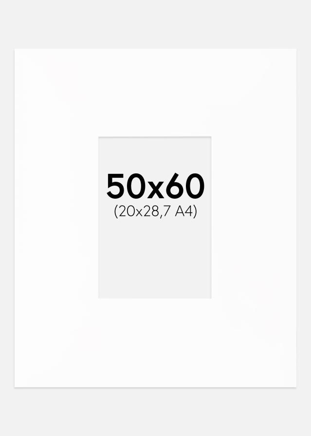 Paspartŭ XXL Bela Bel notranji rob 50x60 cm (20x28,7)