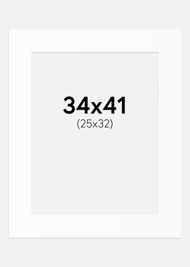 Paspartȗ Beli Standard (Belo Jedro) 34x41 cm (25x32)