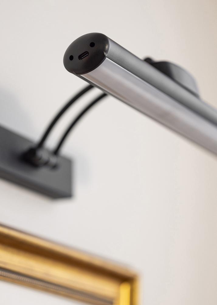 KAILA Luster Baterijsko napajanje stenske svetilke za slike 32 cm - Črna