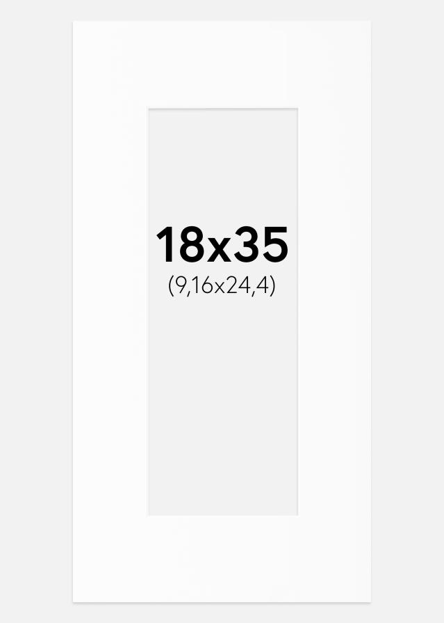 Paspartŭ Bela Standarden Bel notranji rob 18x35 cm (9,16x24,4)