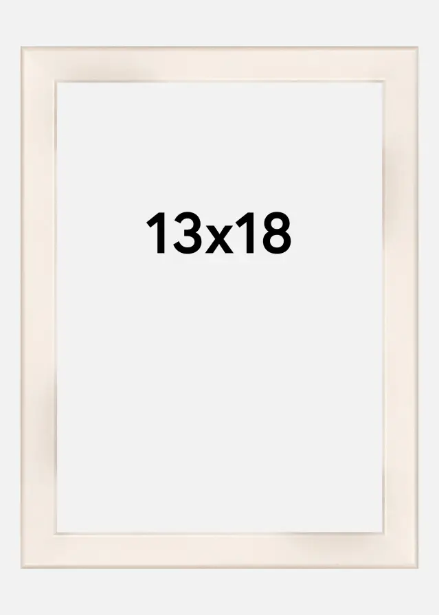 Okvir Liv Akrilno steklo Bela 13x18 cm