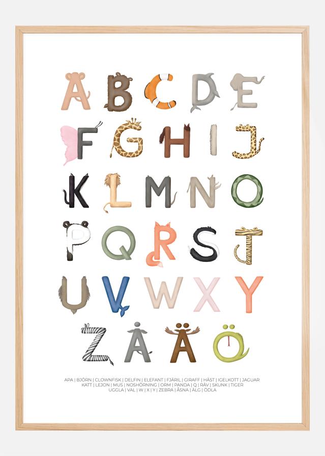 Živalske črke Poster