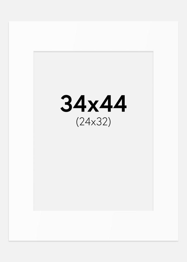 Paspartȗ Beli Standard (Belo Jedro) 34x44 cm (24x32)