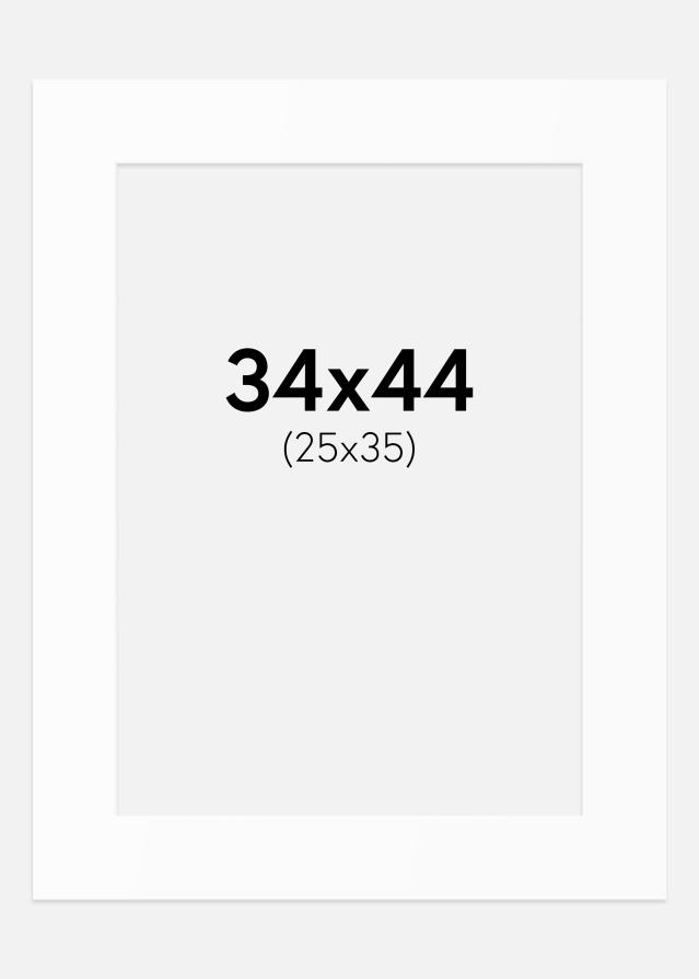 Paspartȗ Beli Standard (Belo Jedro) 34x44 cm (25x35)