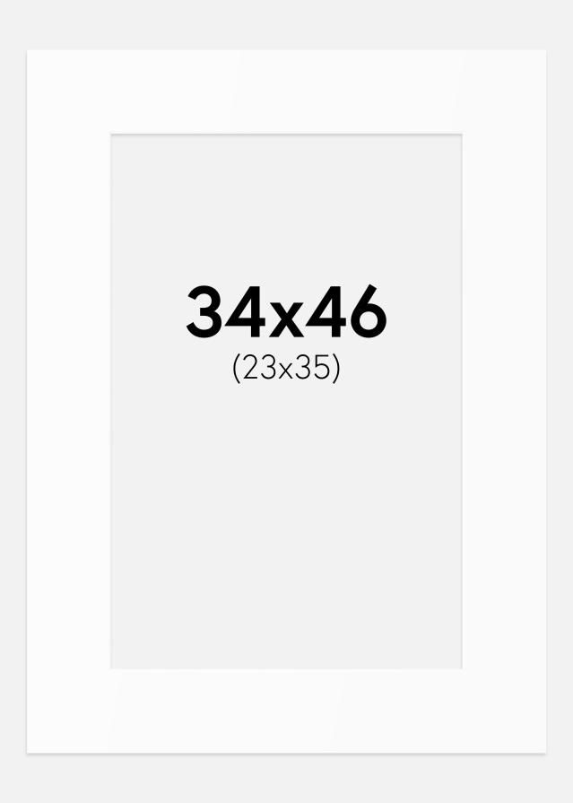 Paspartȗ Beli Standard (Belo Jedro) 34x46 cm (23x35)