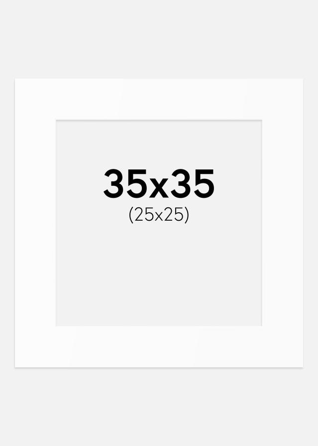 Paspartȗ Beli Standard (Belo Jedro) 35x35 cm (25x25)