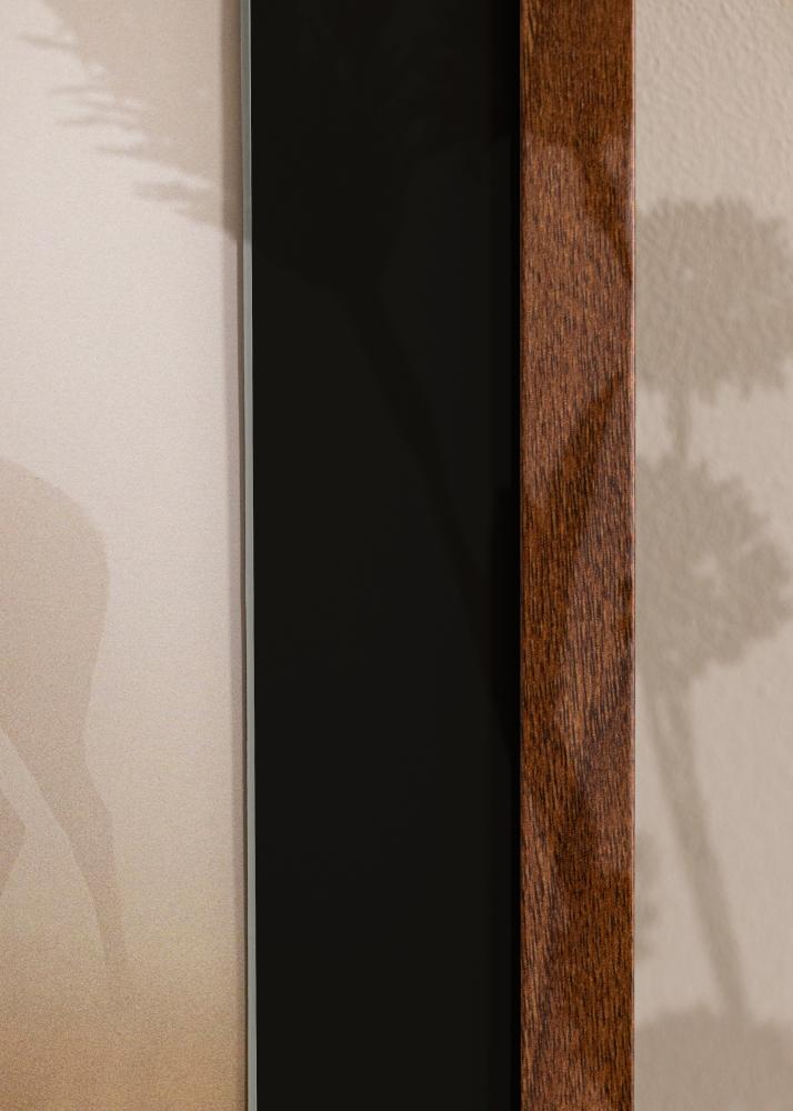 Okvir Eleganten Warm Brown 30x40 cm - Paspartŭ Črna 21x29,7 cm (A4)