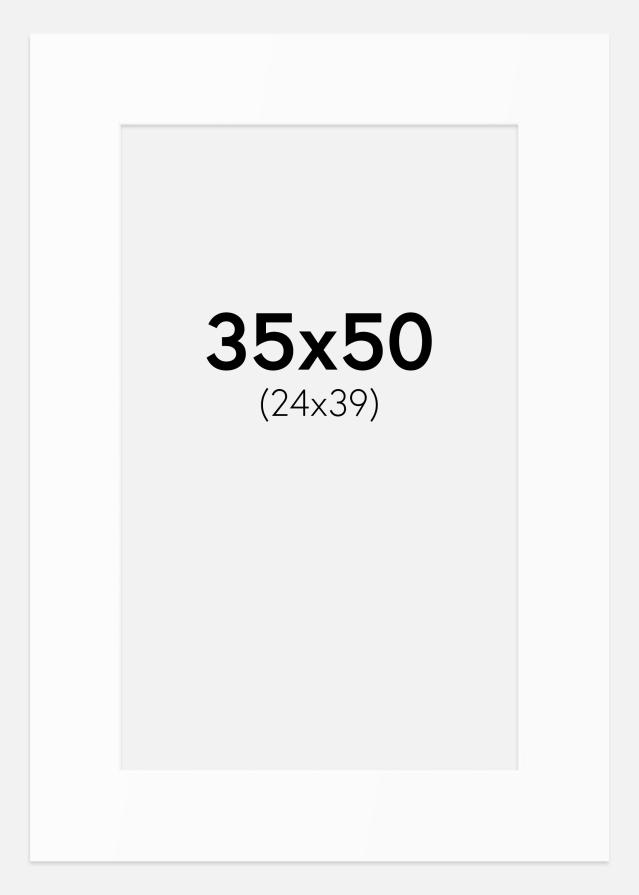 Paspartȗ Beli Standard (Belo Jedro) 35x50 cm (24x39)