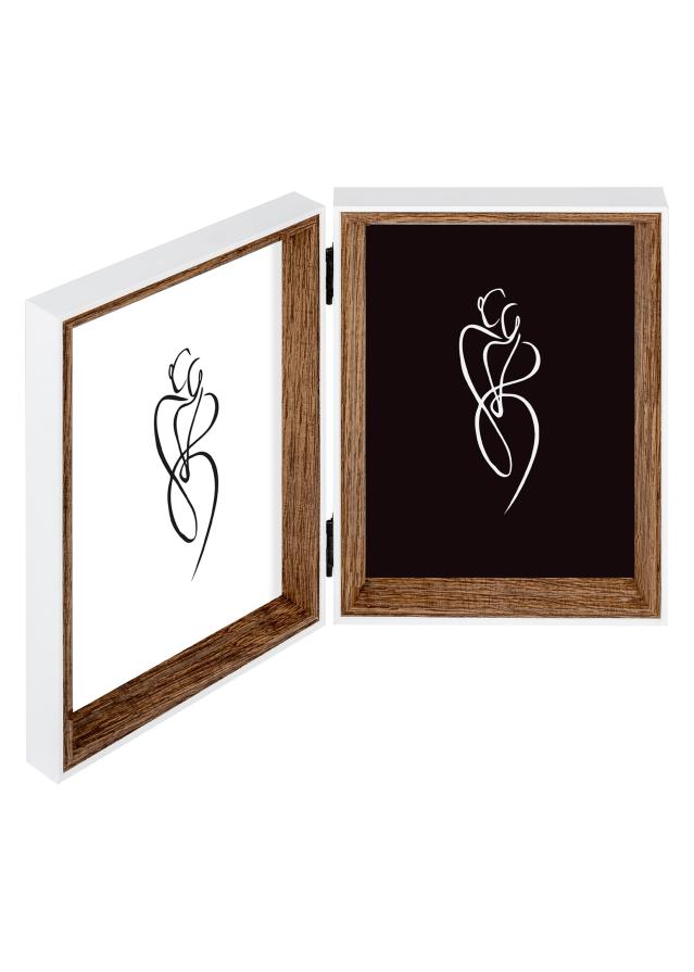 Silhouette Prepogljiv okvir Oreh 10x15 cm – 2 sliki