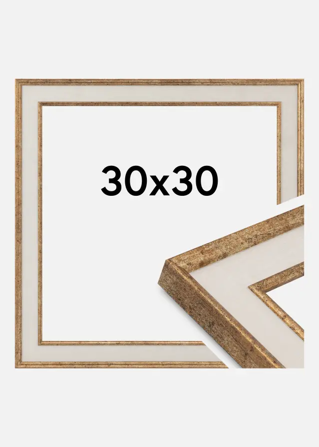 Okvir Dolly Akrilno steklo Zlato 30x30 cm