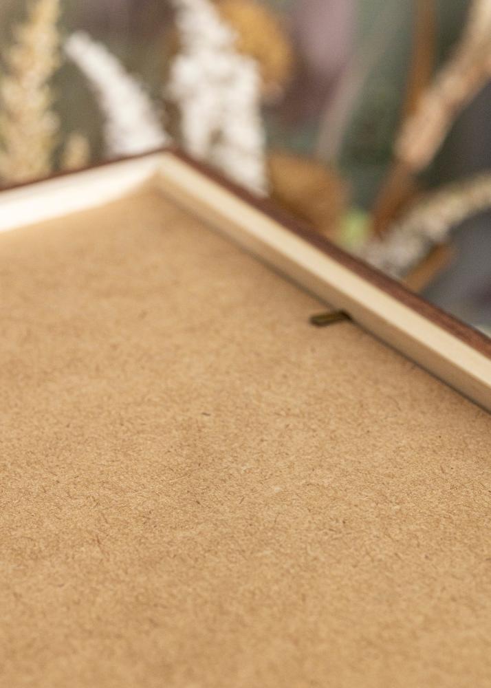 Okvir Eleganten Warm Brown 30x40 cm - Paspartŭ Črna 21x29,7 cm (A4)