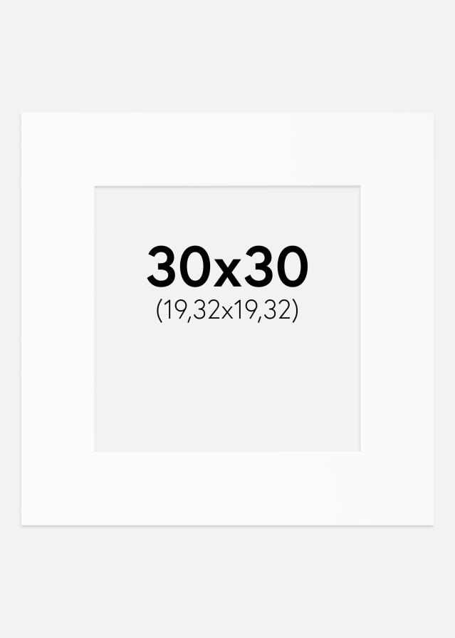 Paspartŭ Bela Standarden Bel notranji rob 30x30 cm (19,32x19,32)