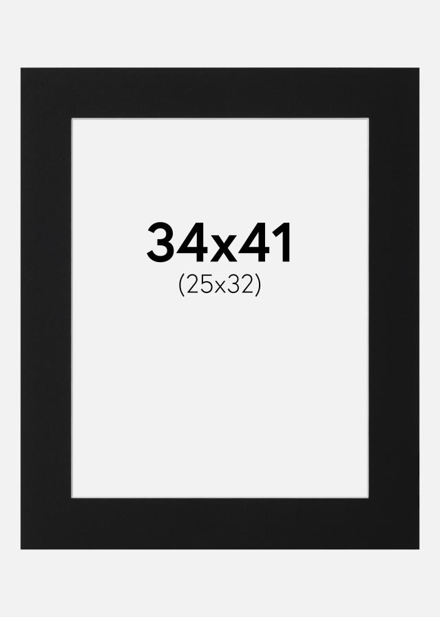 Paspartŭ Črni Standard (Belo Jedro) 34x41 cm (25x32)