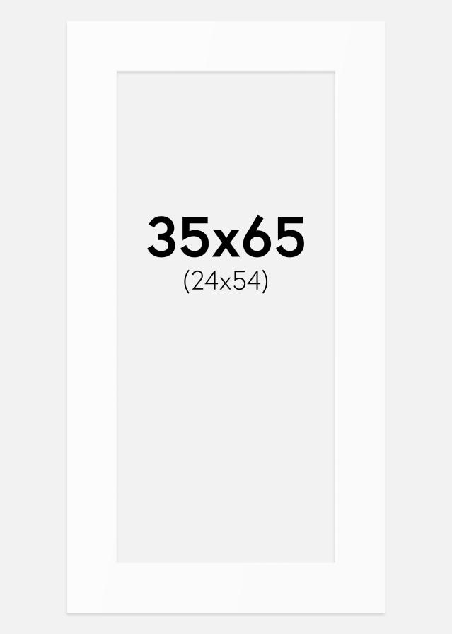 Paspartȗ Beli Standard (Belo Jedro) 35x65 cm (24x54)
