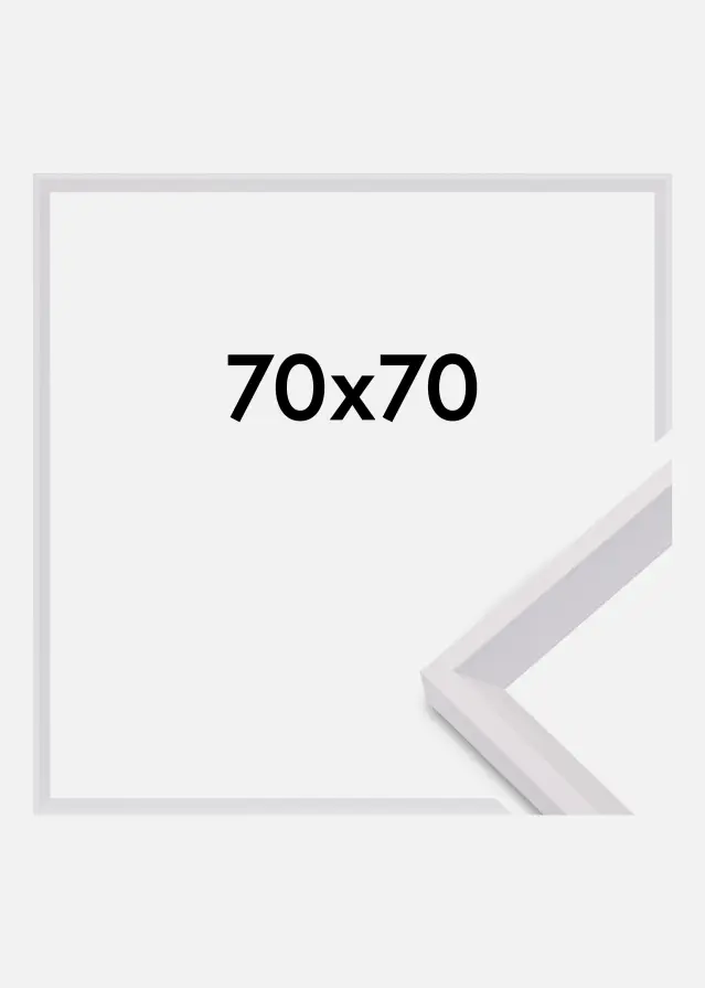 Okvir Globe Akrilno steklo Bela 70x70 cm