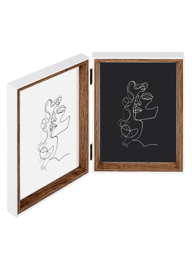 Silhouette Prepogljiv okvir Oreh 13x18 cm – 2 sliki