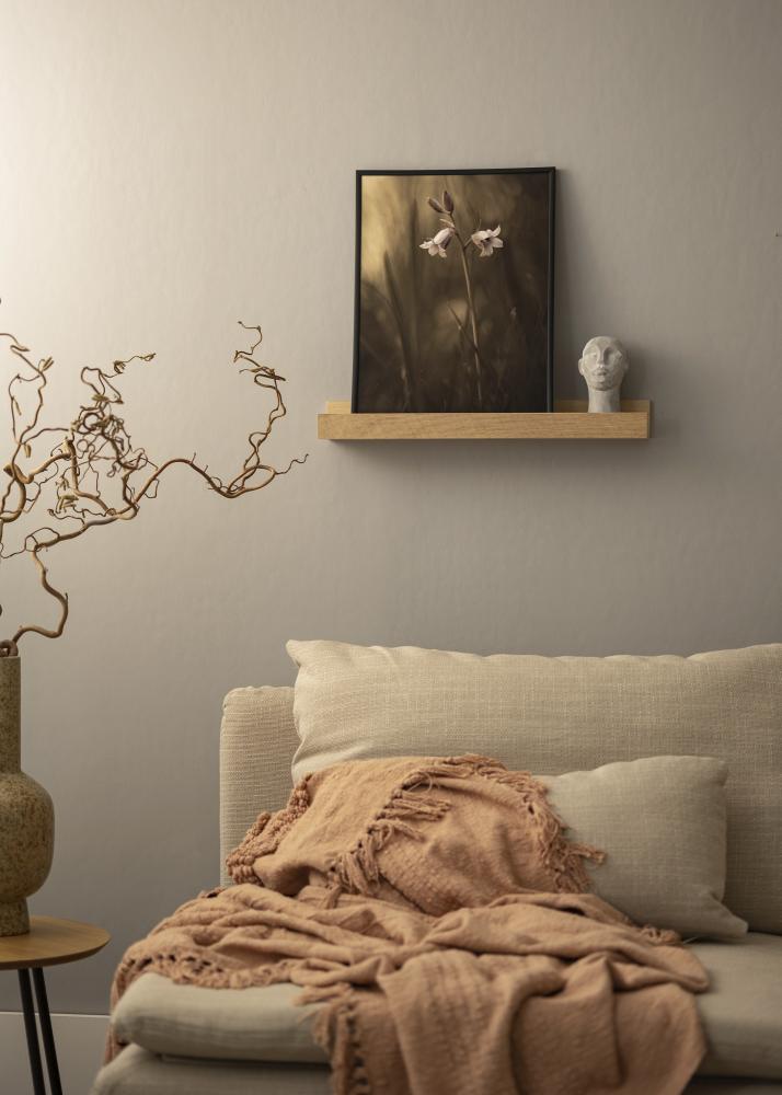 KAILA Polica za slike iz masivnega hrasta 50 cm