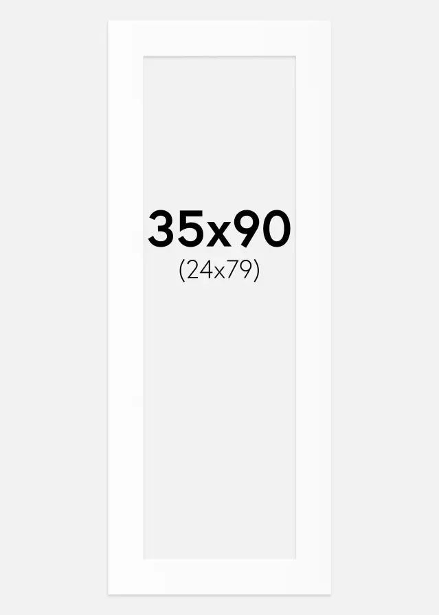 Paspartȗ Beli Standard (Belo Jedro) 35x90 cm (24x79)