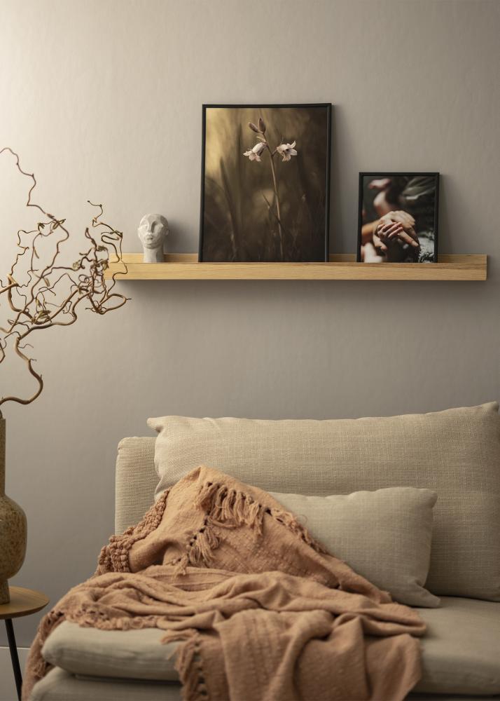 KAILA Polica za slike iz masivnega hrasta 90 cm