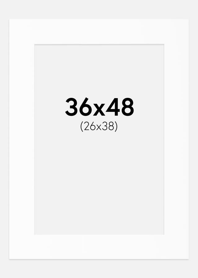 Paspartȗ Beli Standard (Belo Jedro) 36x48 cm (26x38)