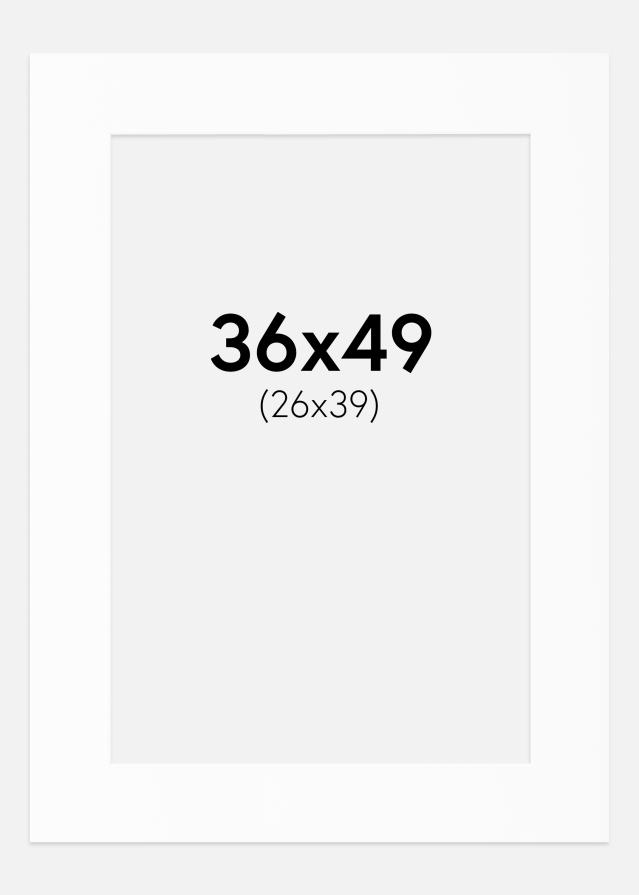 Paspartȗ Beli Standard (Belo Jedro) 36x49 cm (26x39)