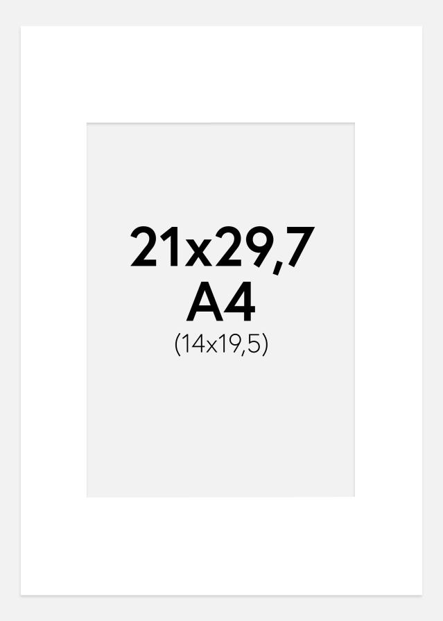 Paspartŭ Super bela Bel notranji rob A4 21x29,7 cm (14x19,5 cm)