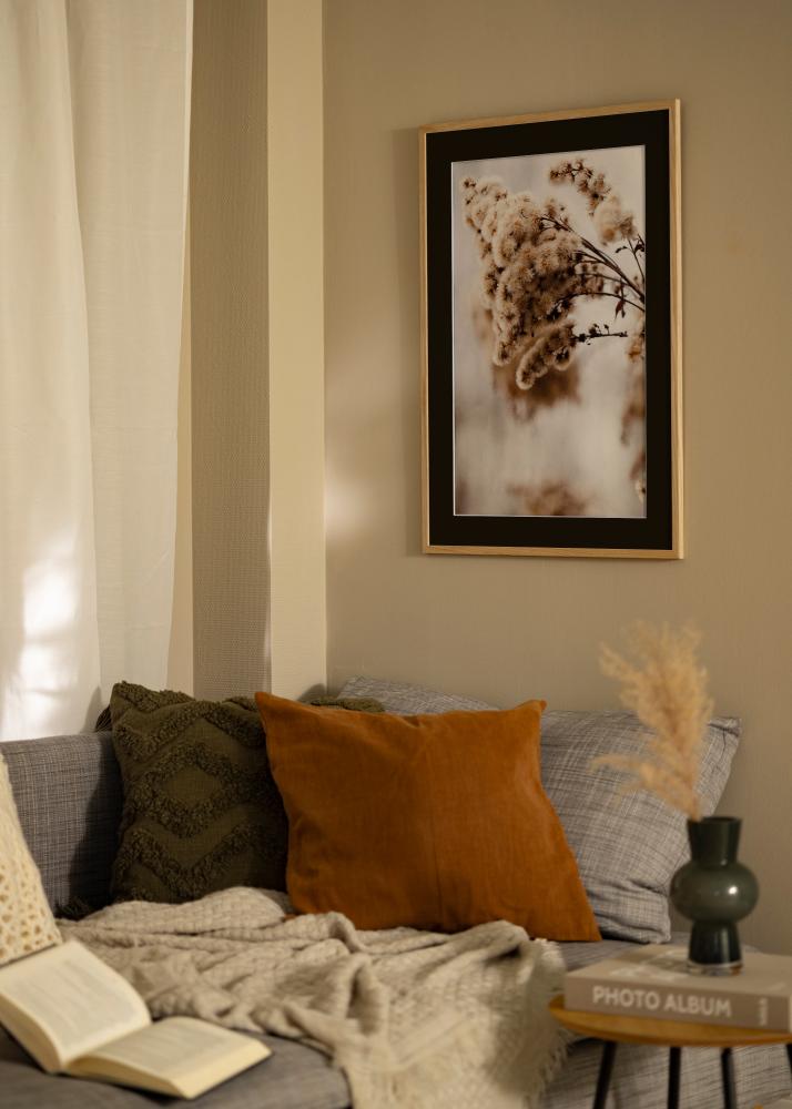 Okvir Edsbyn Hrast 18x24 cm - Paspartŭ Črna 13x17 cm